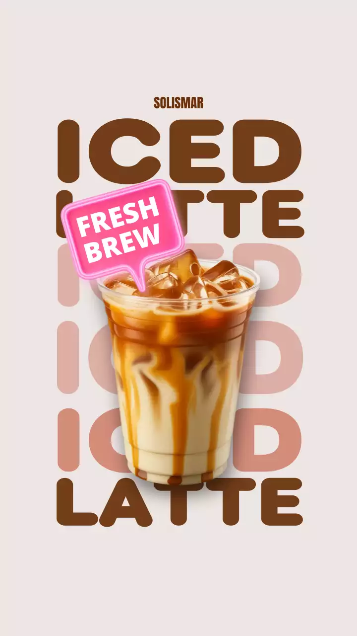 Publicação de anúncio de café moderno bege no Instagram