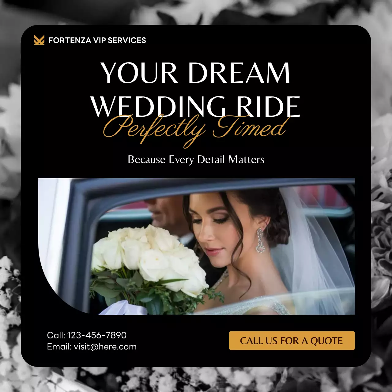 Brown Elegant Wedding Advertisement Instagram Post