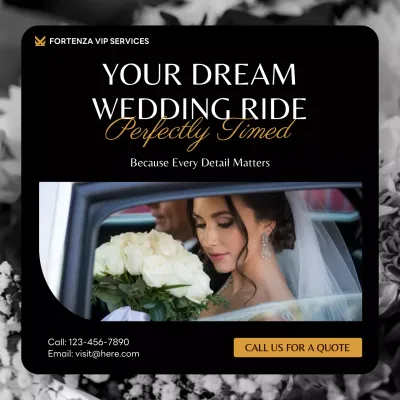 Brown Elegant Wedding Advertisement Instagram Post