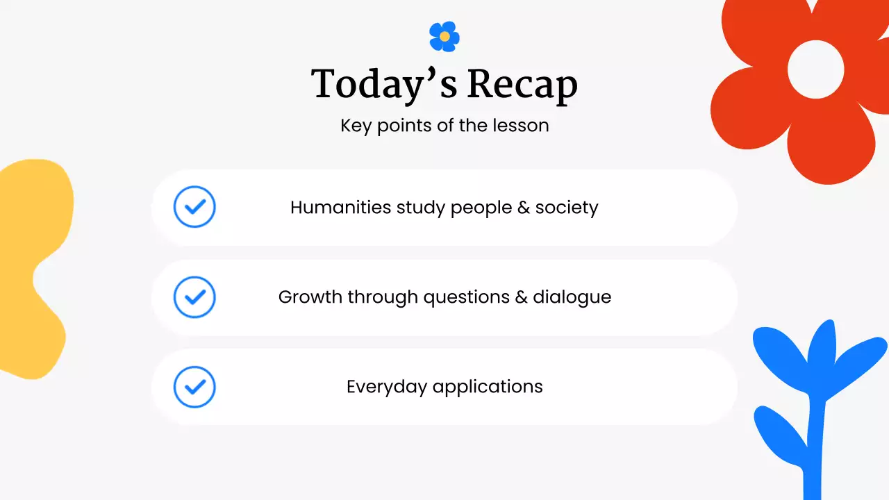 Colorful Modern Humanities Presentation