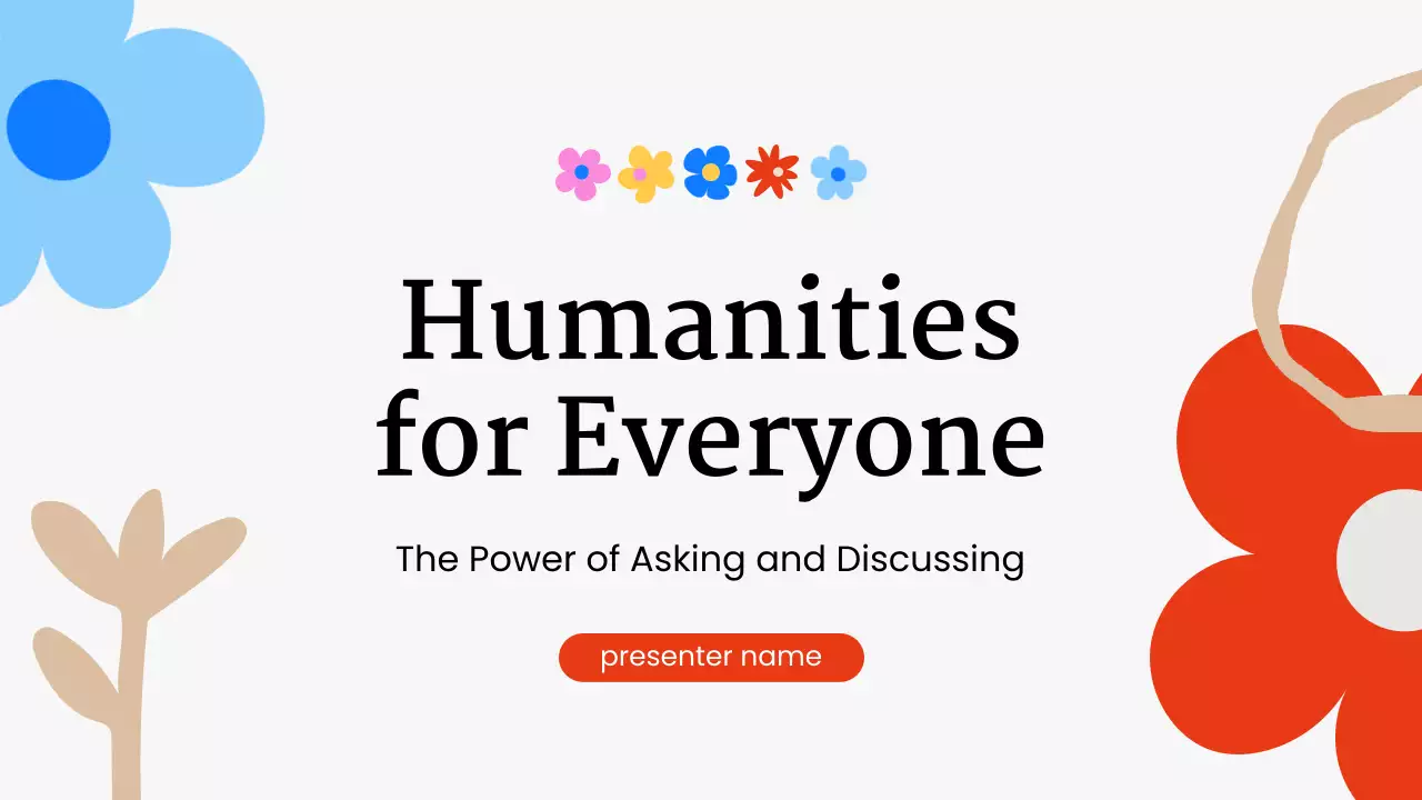 Colorful Modern Humanities Presentation