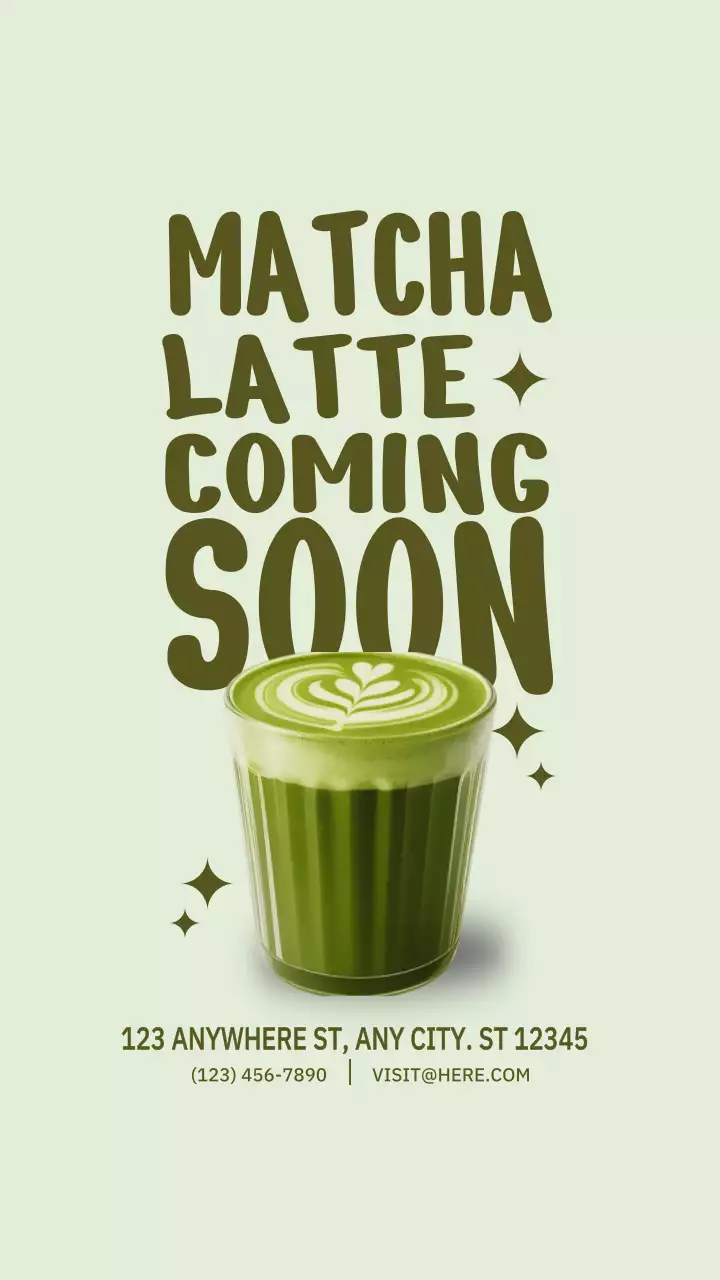 Green Trendy Beverage Promotion Instagram Post