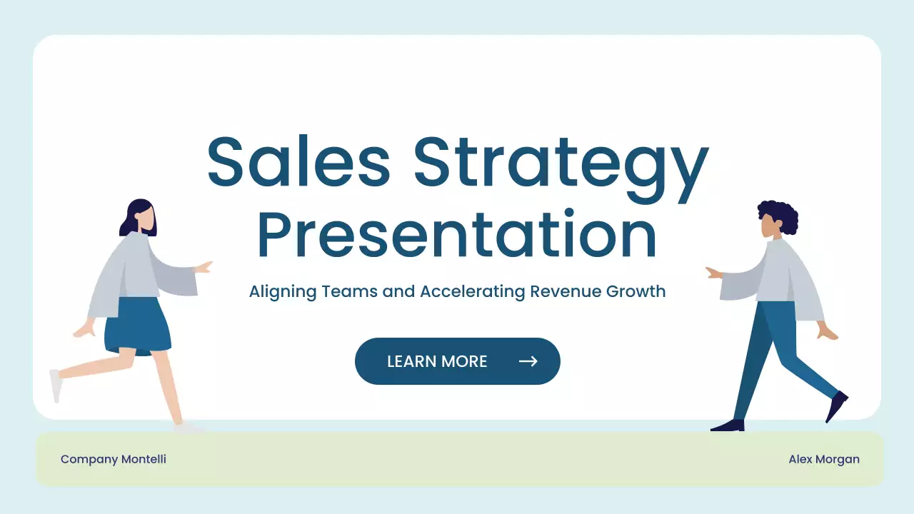 Blue Modern Sales Strategy Presentation