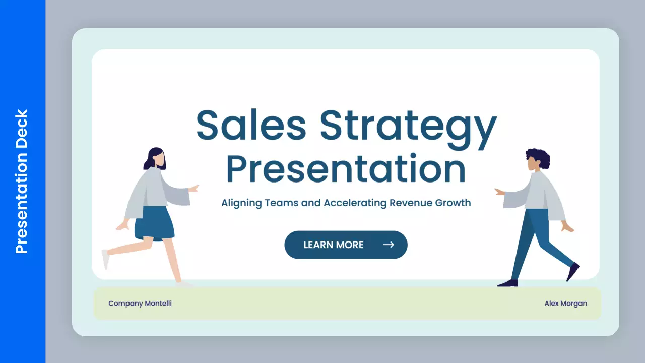 Blue Modern Sales Strategy Presentation