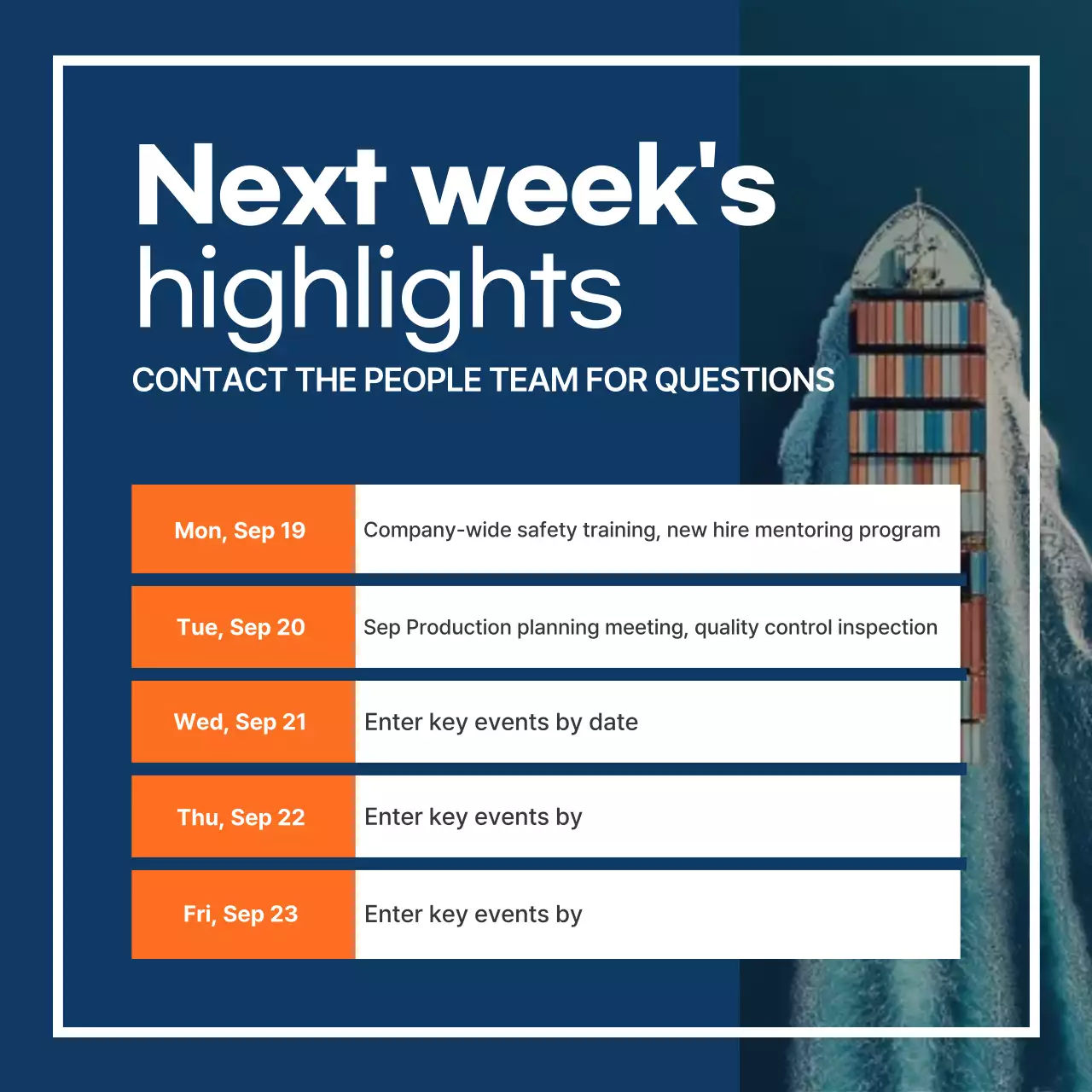 Relatório Blue Modern Marine