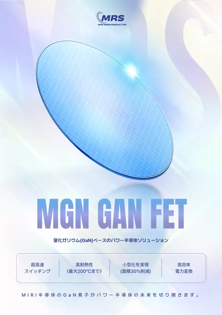 青 モダン 半導体 ポスター