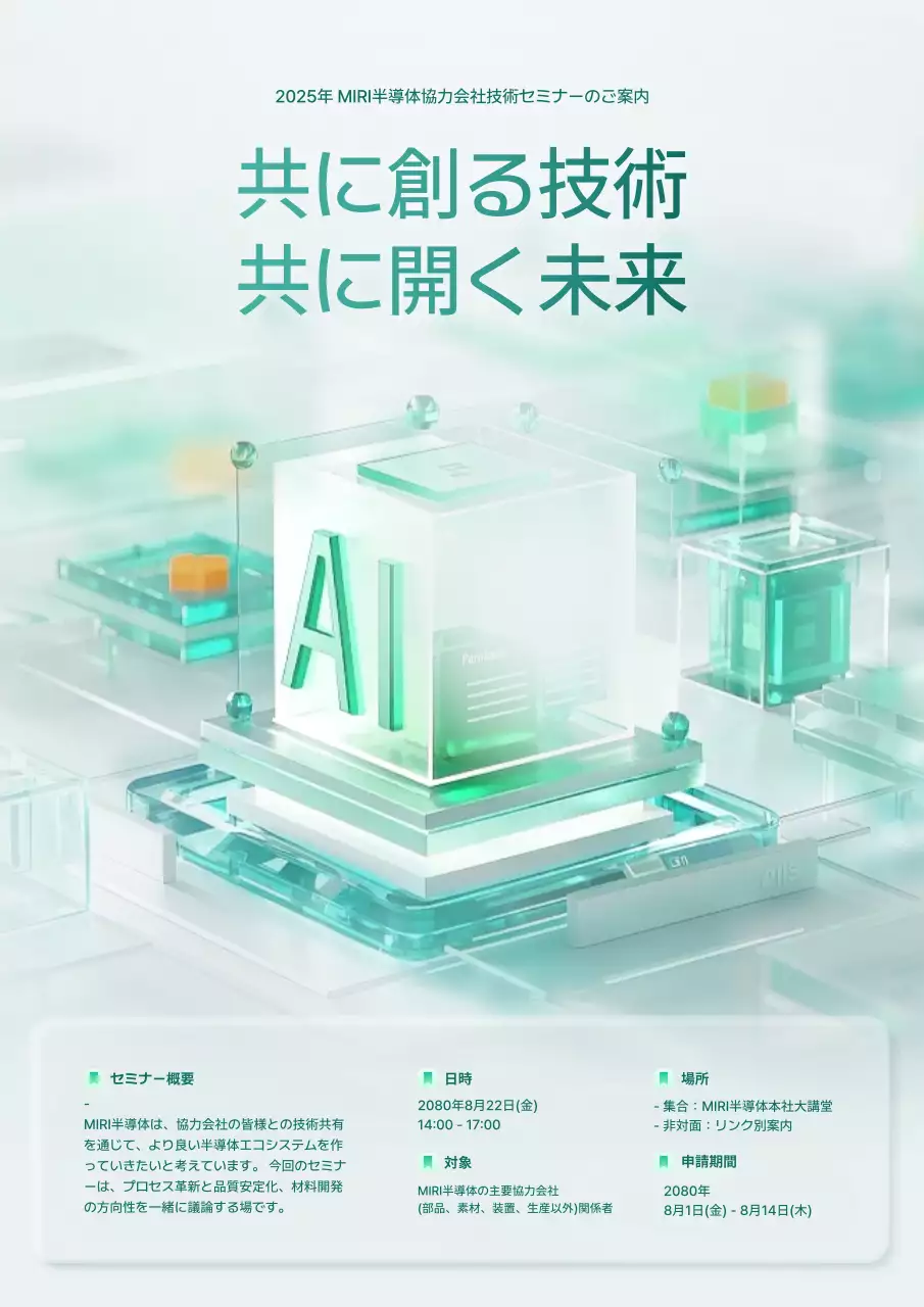 ミント モダン ポスター