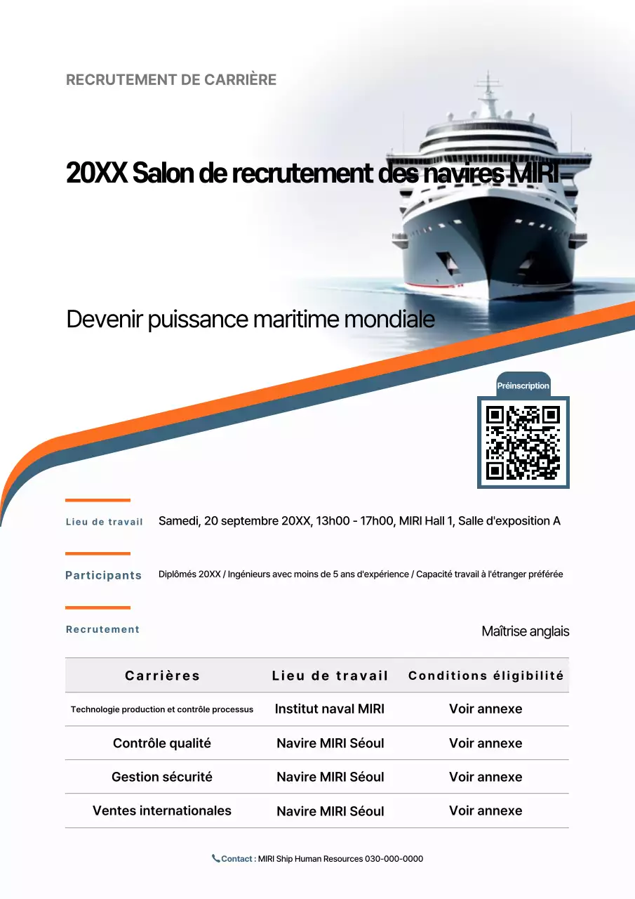 Séance d'information sur le recrutement Orange Modern Recruitment