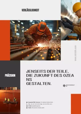 Orange Modern Manufacturing-Werbung