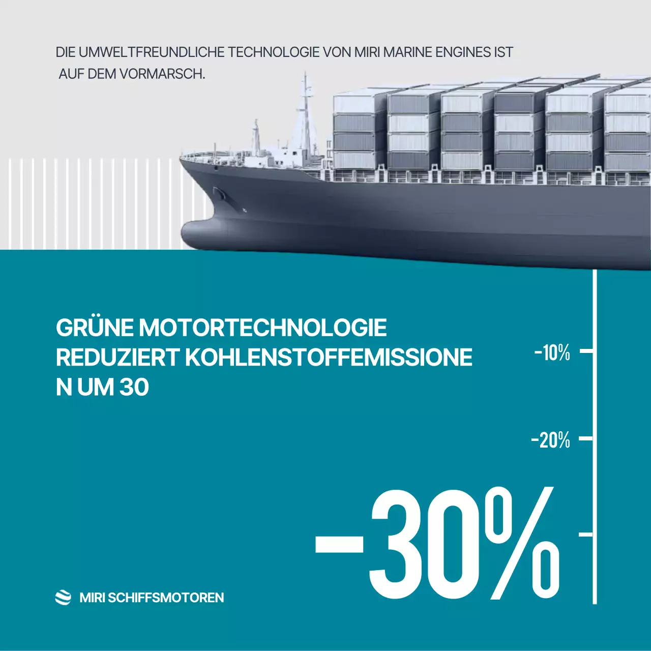 Himmelblaue moderne umweltfreundliche Werbung