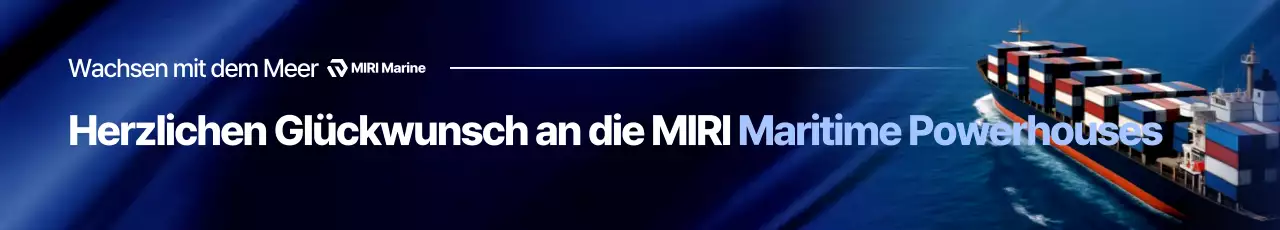 Marineblaue moderne Werbung für die Schifffahrtsindustrie