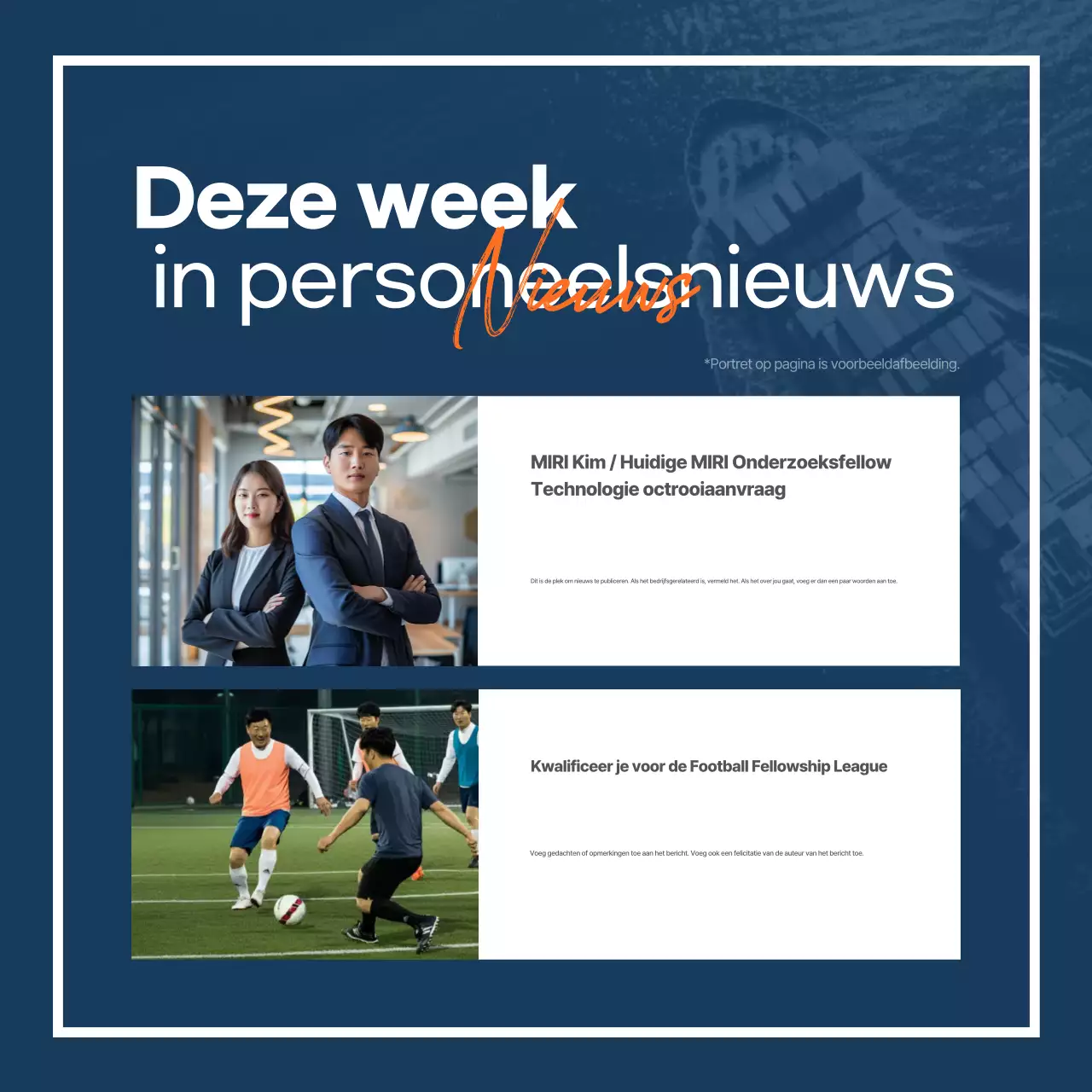 Blauw Modern Marine Rapport