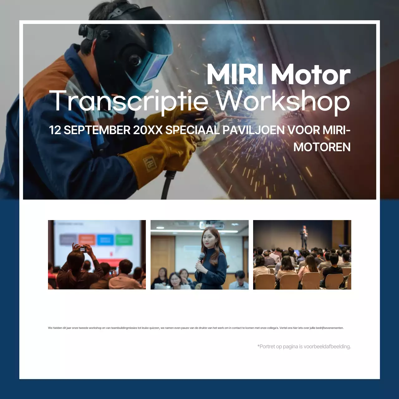 Blauw Modern Marine Rapport