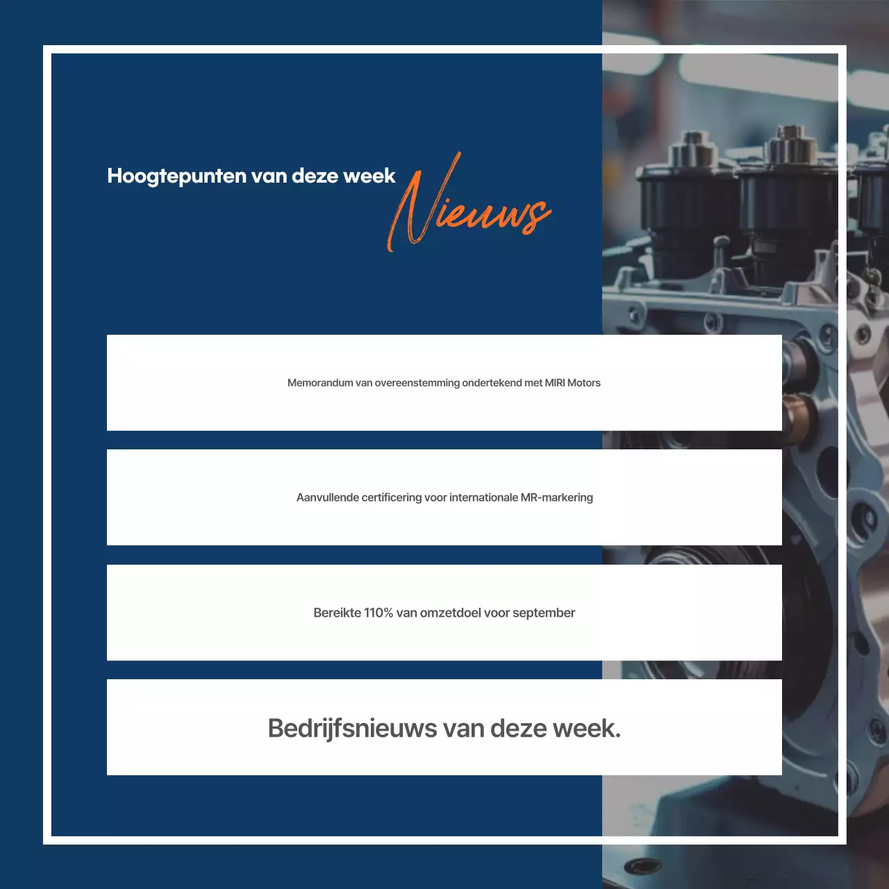 Blauw Modern Marine Rapport