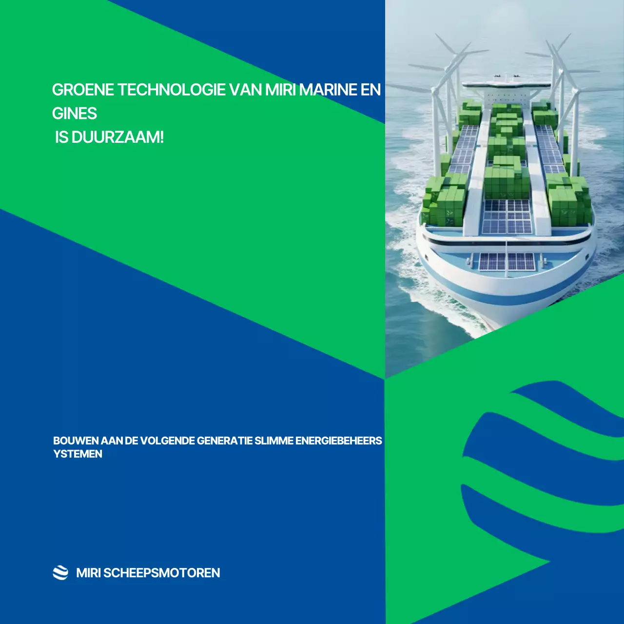 Advertentie voor een groen, modern energiesysteem