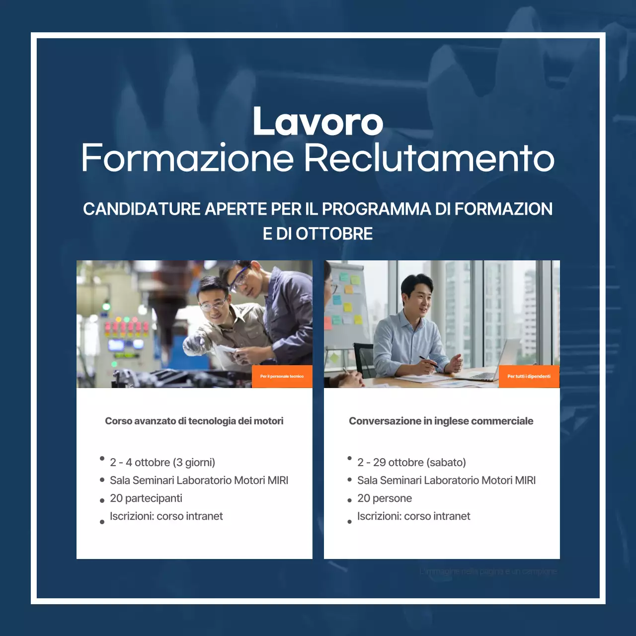 Rapporto marino moderno blu