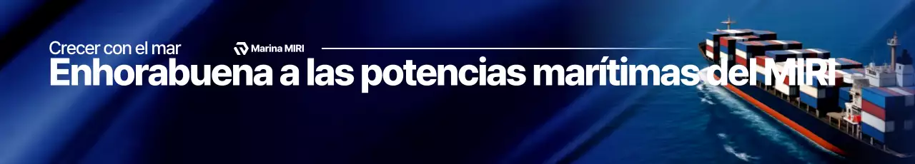 Promoción de la industria marina moderna en azul marino