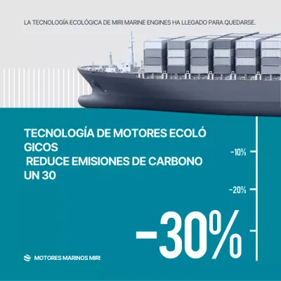 Anuncio ecológico moderno en azul cielo