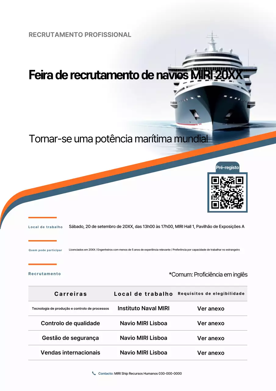 Sessão de briefing de recrutamento da Orange Modern Recruitment