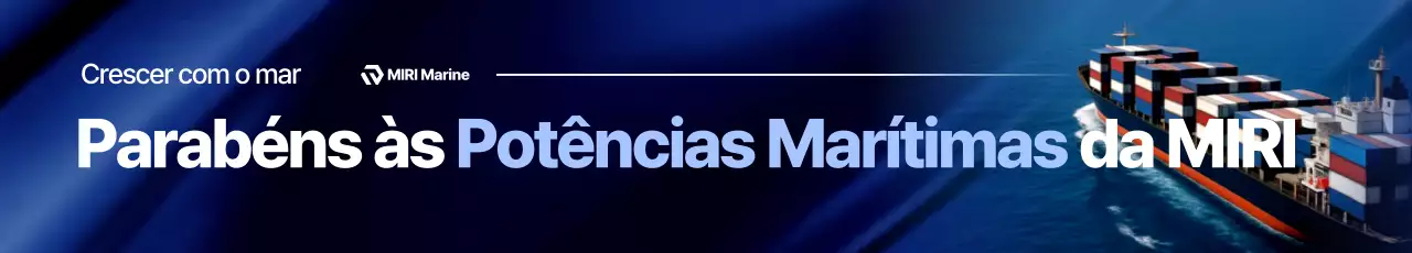 Promoção da Indústria Marítima Moderna Azul Marinho