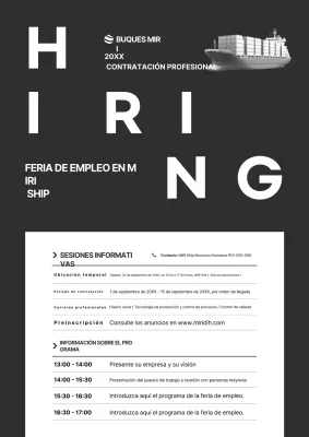 Información sobre la sesión informativa de reclutamiento de Black Modern