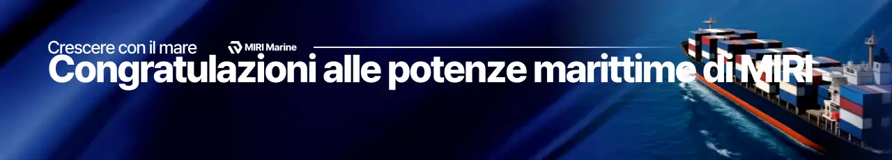 Promozione dell'industria marina moderna blu navy