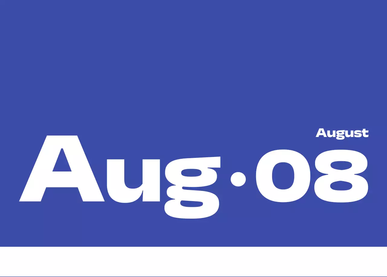 黒と白のモダンな数字カレンダー