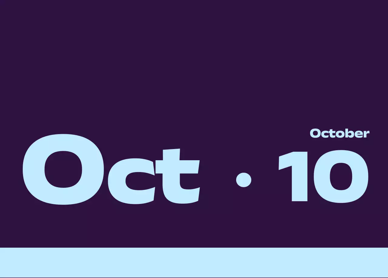黒と白のモダンな数字カレンダー