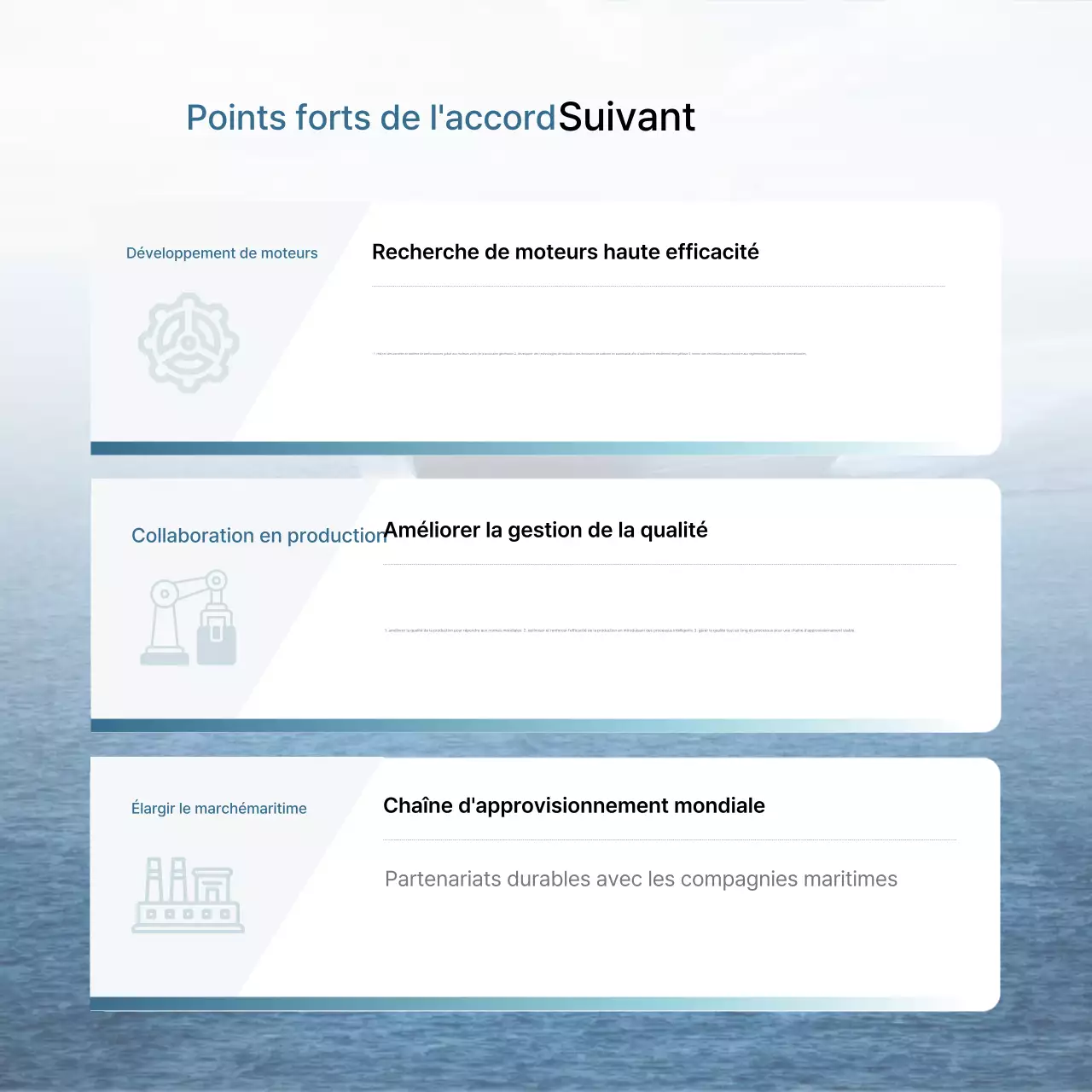 Contrat commercial impeccable