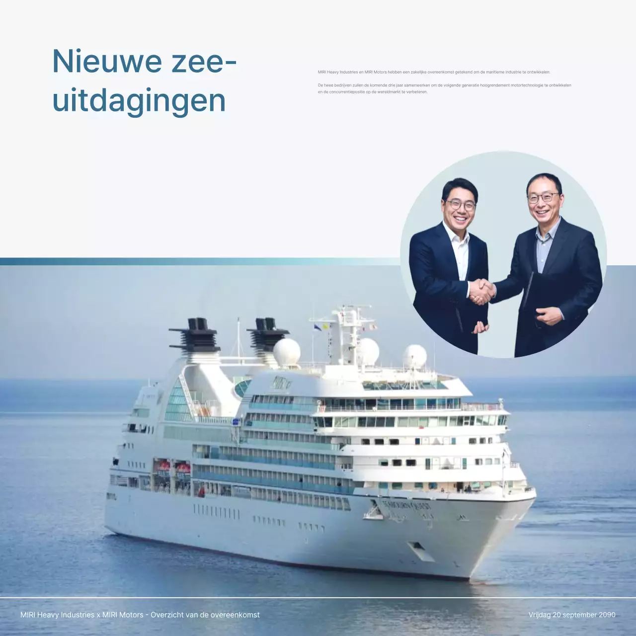 Wit nette zakelijke overeenkomst