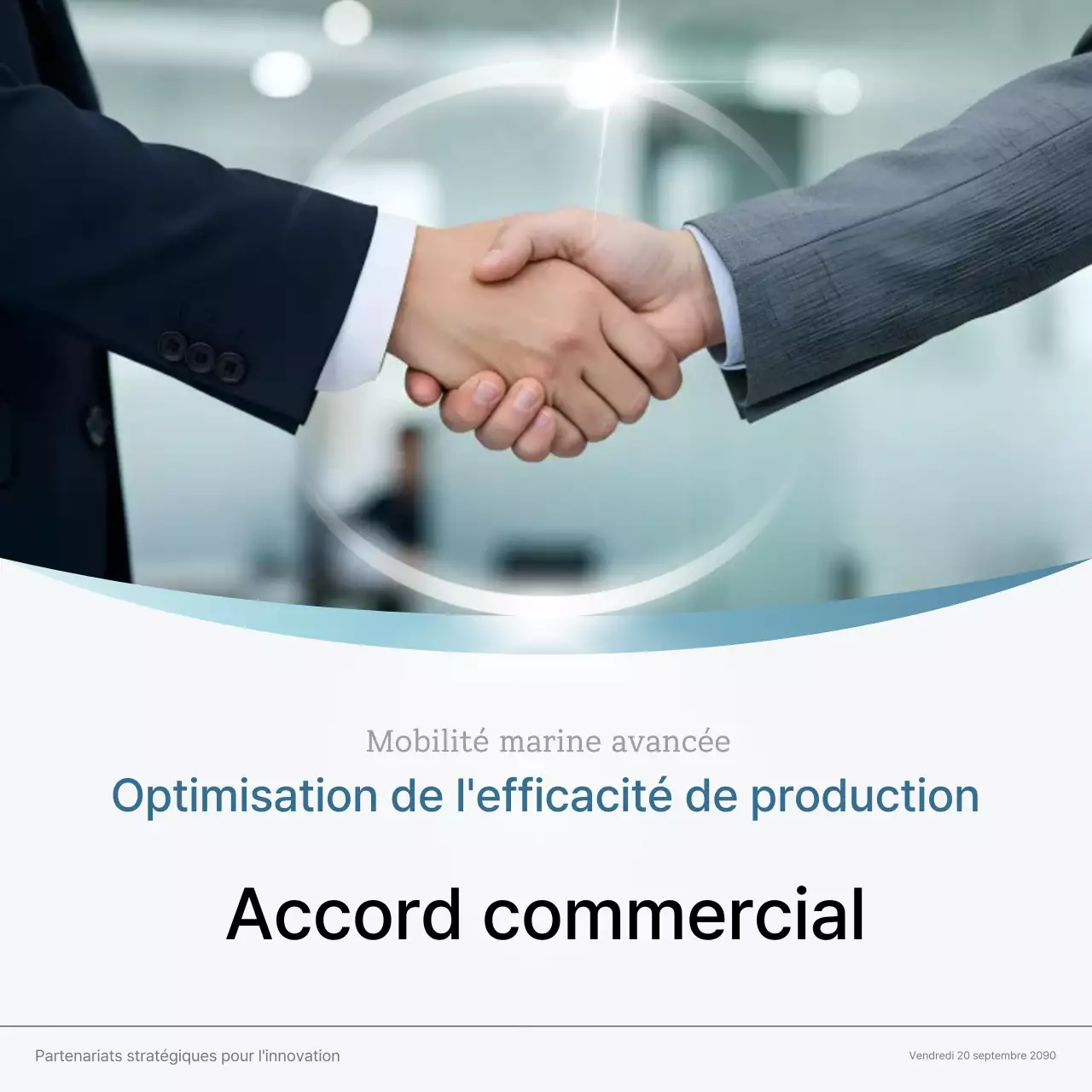 Contrat commercial impeccable