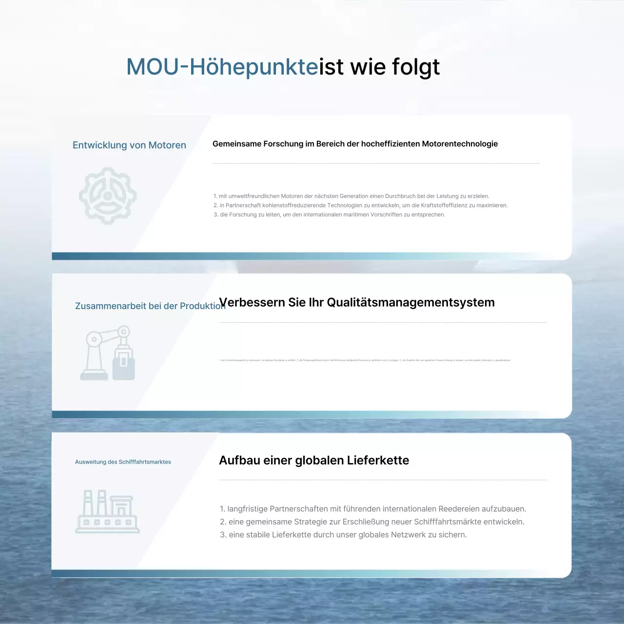 Weißer ordentlicher Geschäftsvertrag