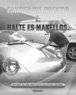 Grauer eleganter Auto-Werbepost