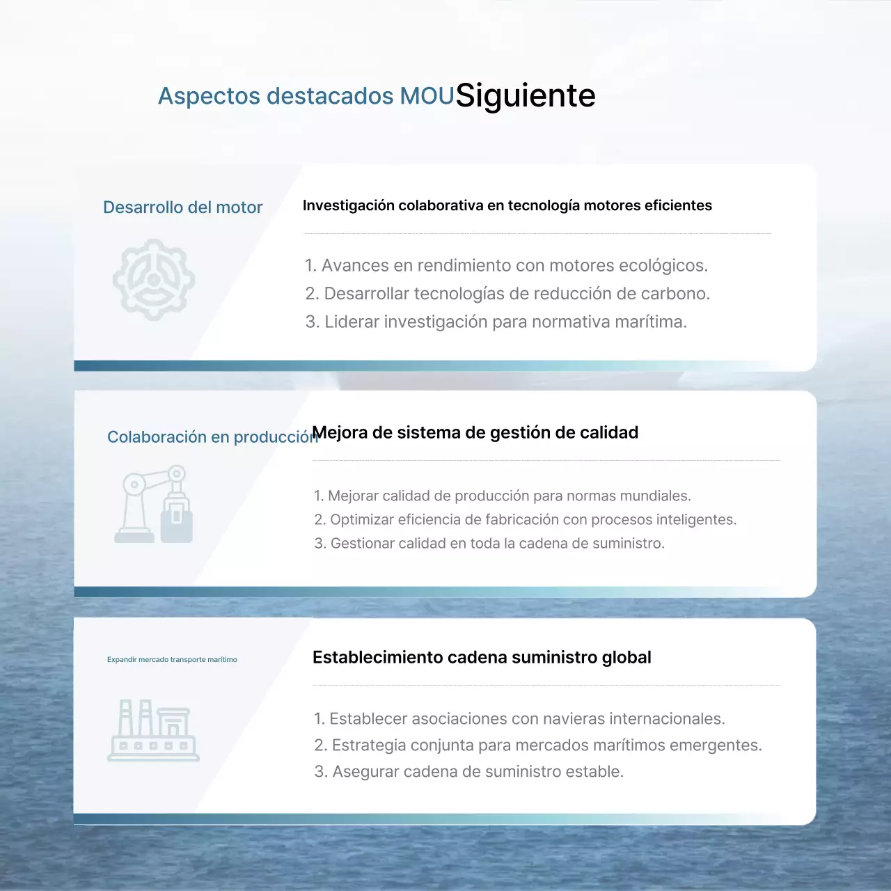 Contrato comercial blanco y ordenado