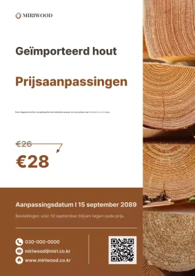 Brown Clean Prijsaanpassingsbericht