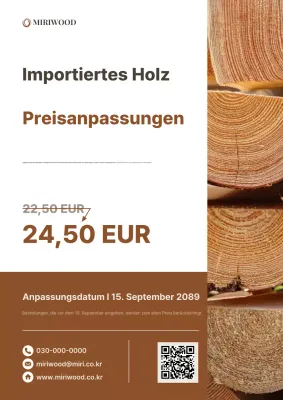 Brown Clean Preisanpassungsmitteilung