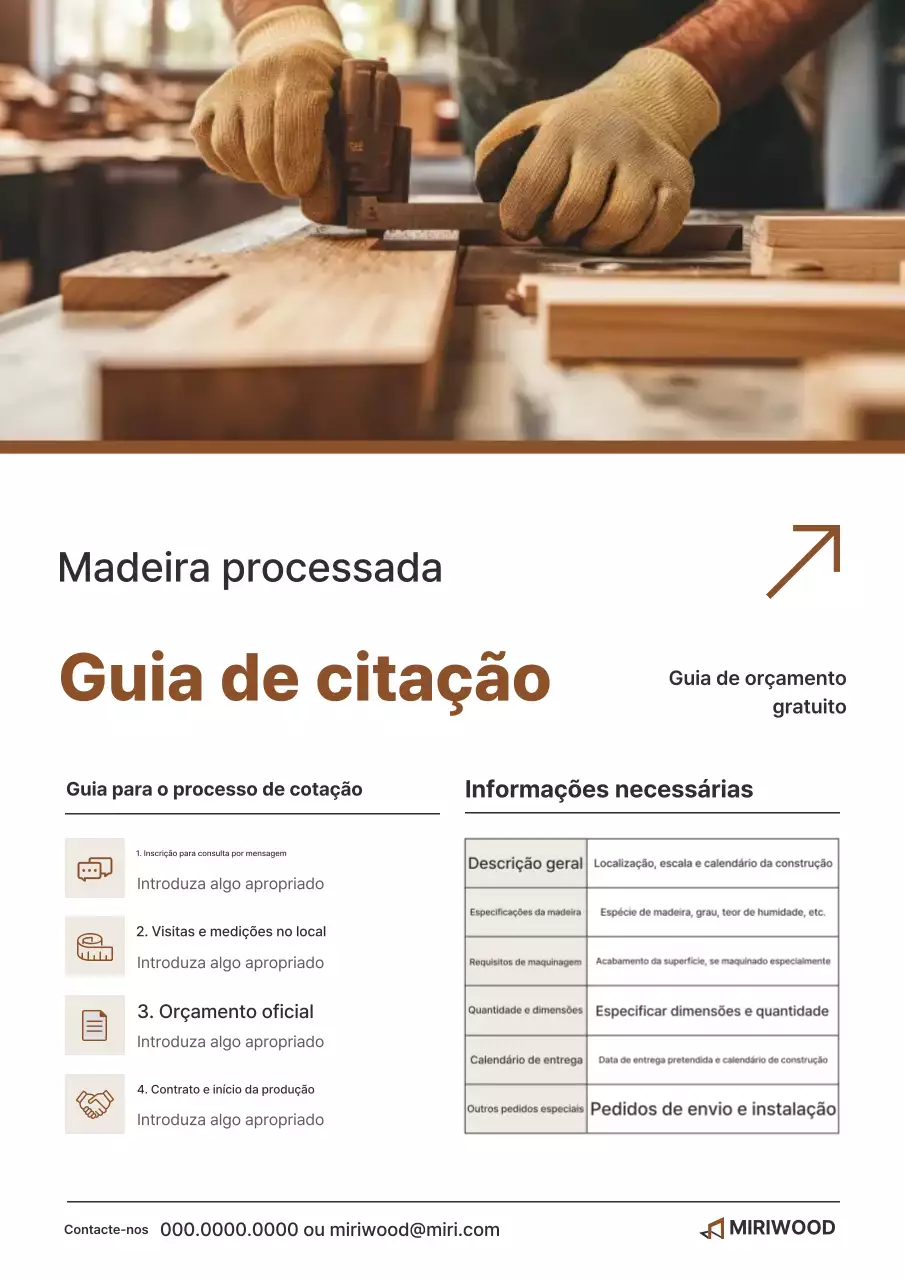 Guia para madeira projetada marrom limpa