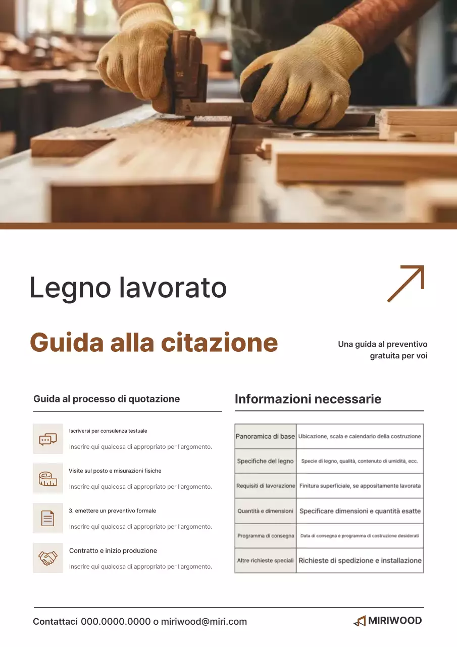 Guida al legno ingegnerizzato marrone pulito