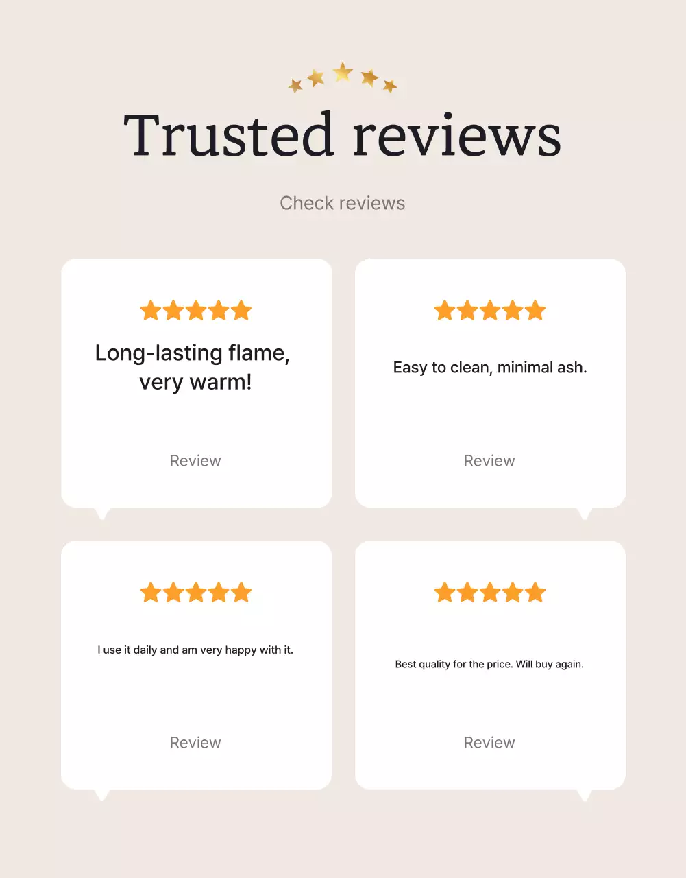 Promotion of Beige Traditional Heating Products