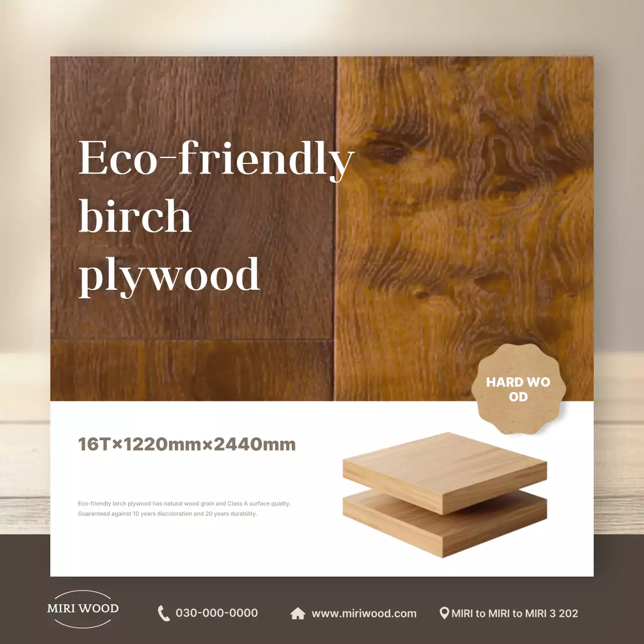 Iklan Arsitektur Modern Coklat