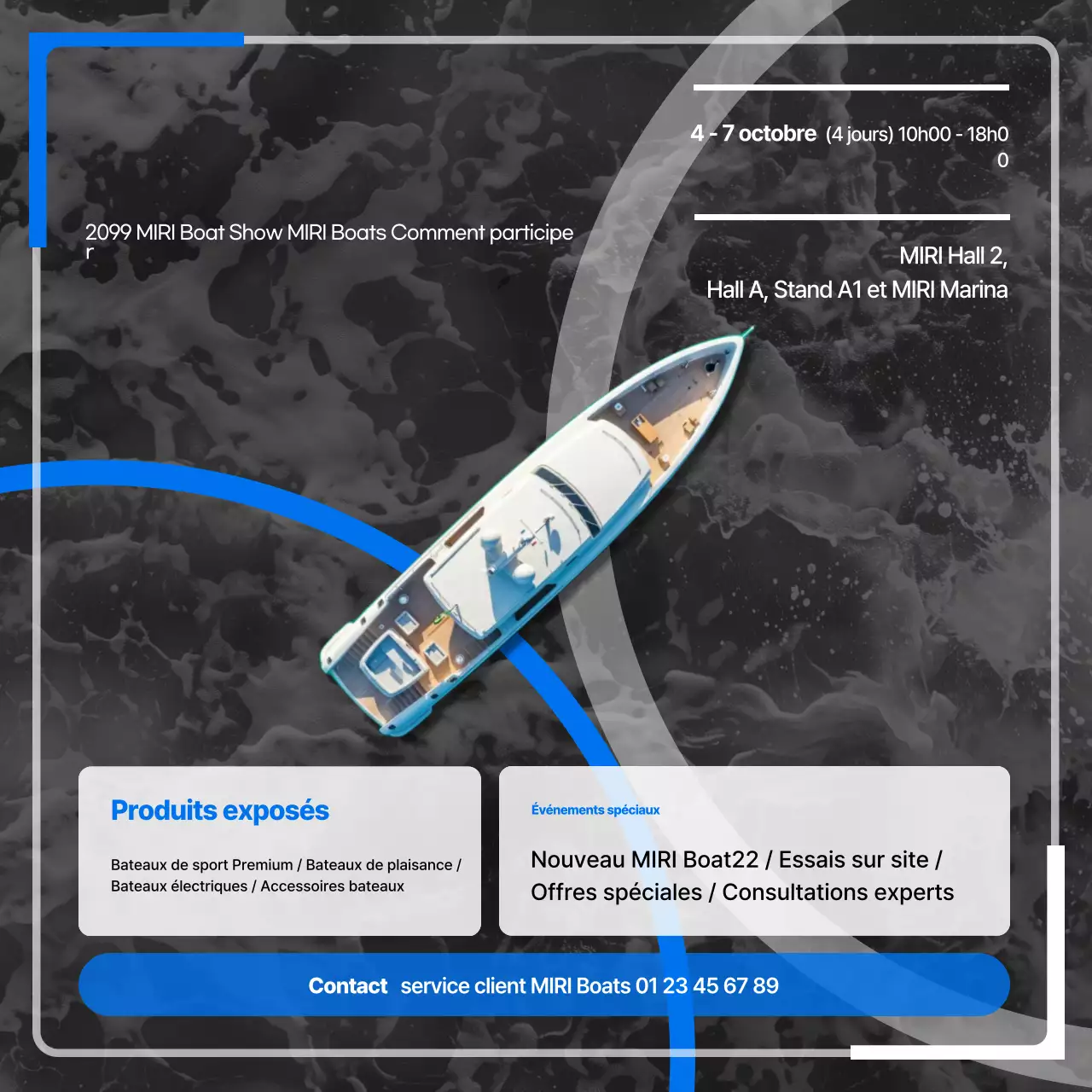 Guide de l'exposition Blue Modern