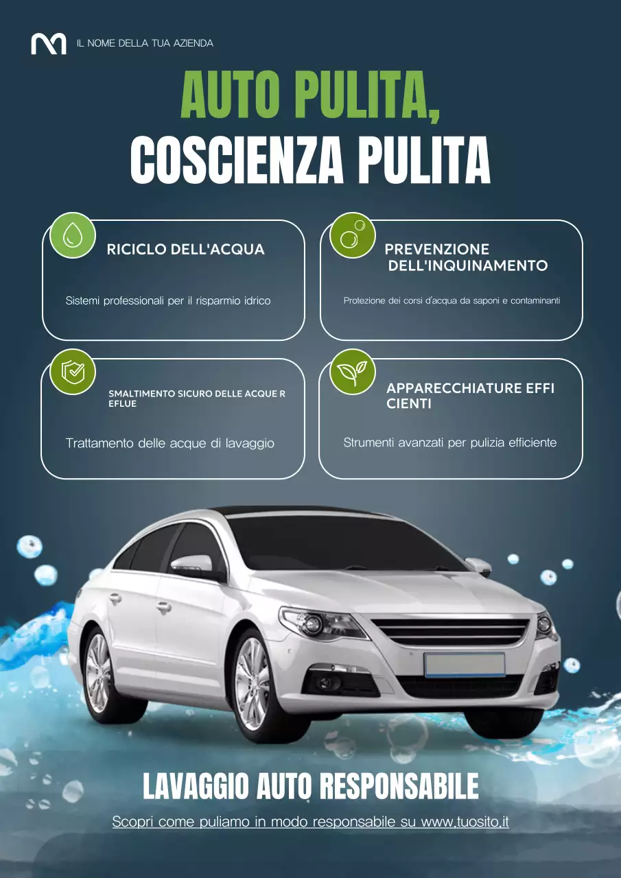 Poster web promozionale per auto moderne nere