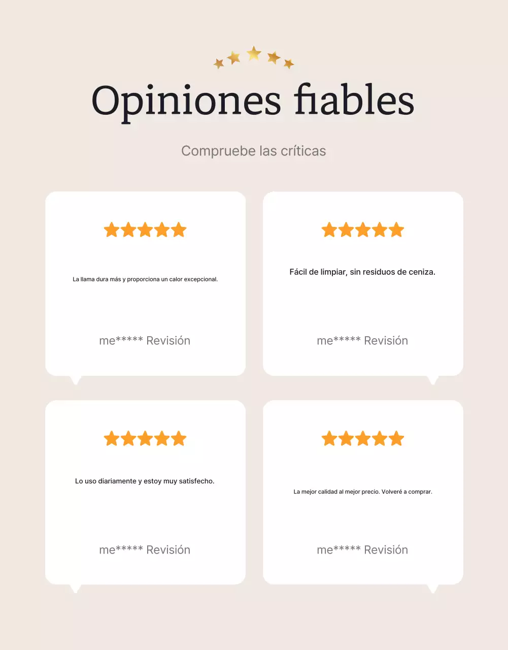 Promoción de productos de calefacción tradicional beige