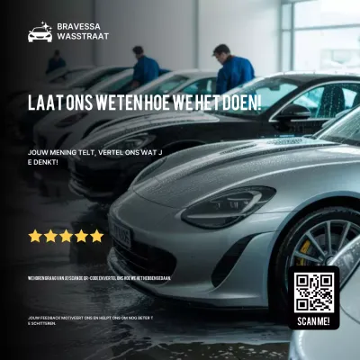 Zwarte moderne feedbackverzoek Instagram-bericht