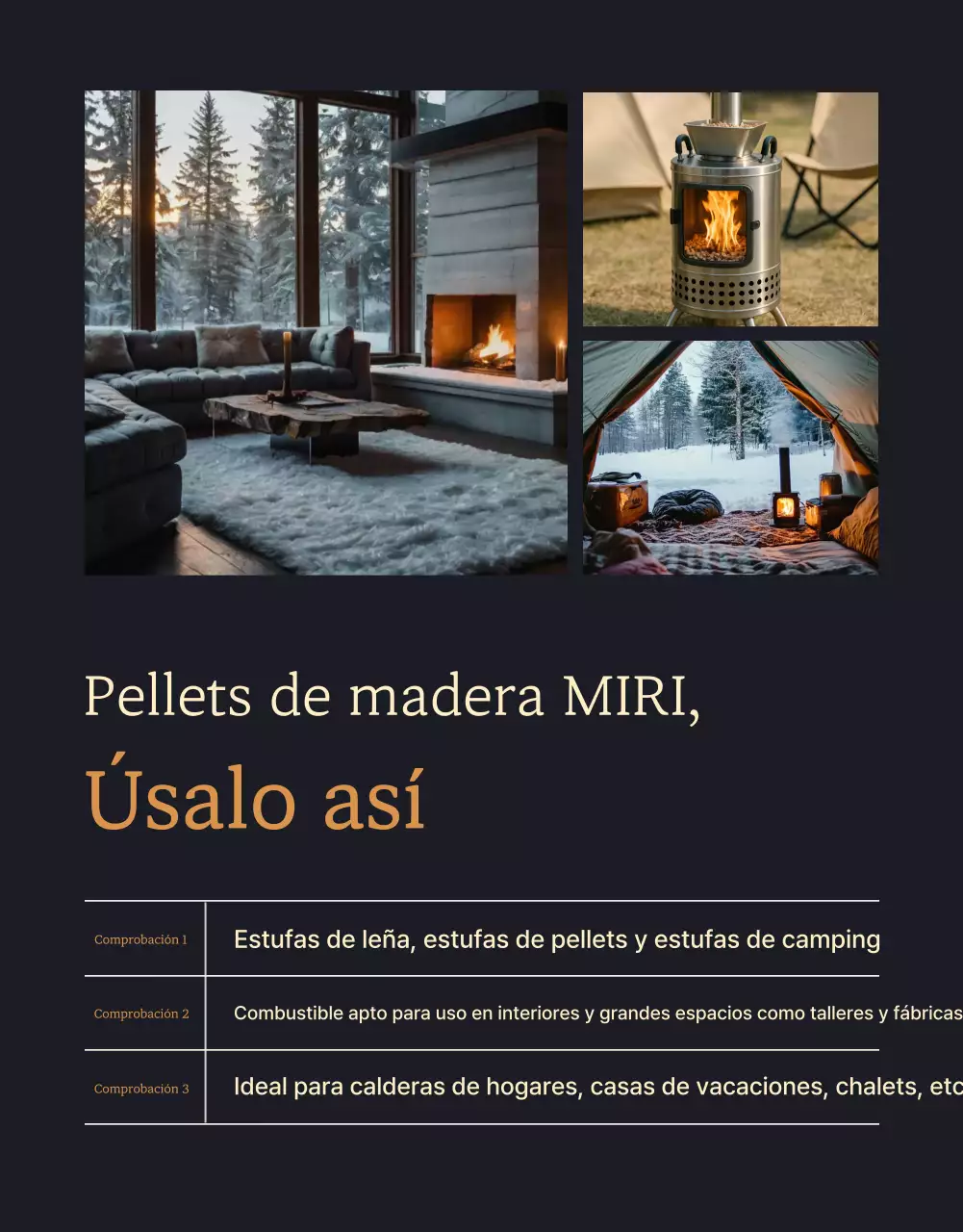 Promoción de productos de calefacción tradicional beige