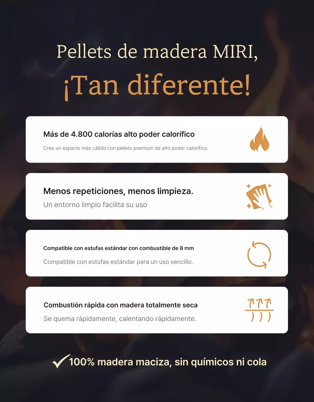 Promoción de productos de calefacción tradicional beige