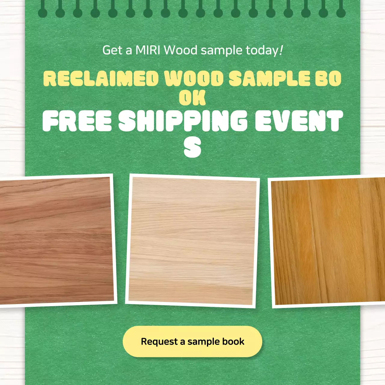 Quảng cáo gỗ đơn giản màu xanh lá cây