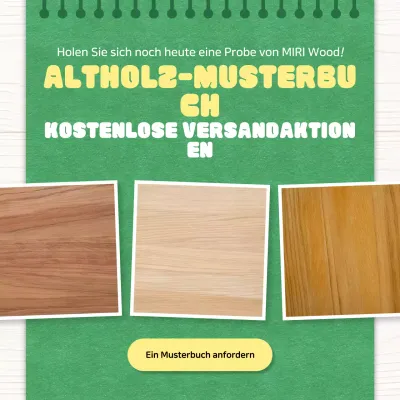 Grüne einfache Holzwerbung