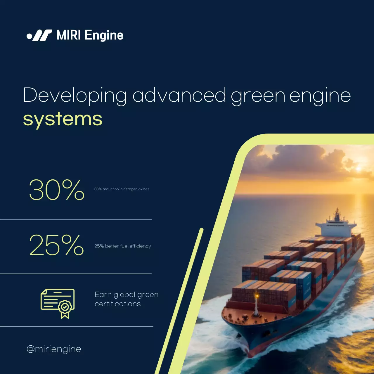 Anúncio de tecnologia moderna e ecológica azul