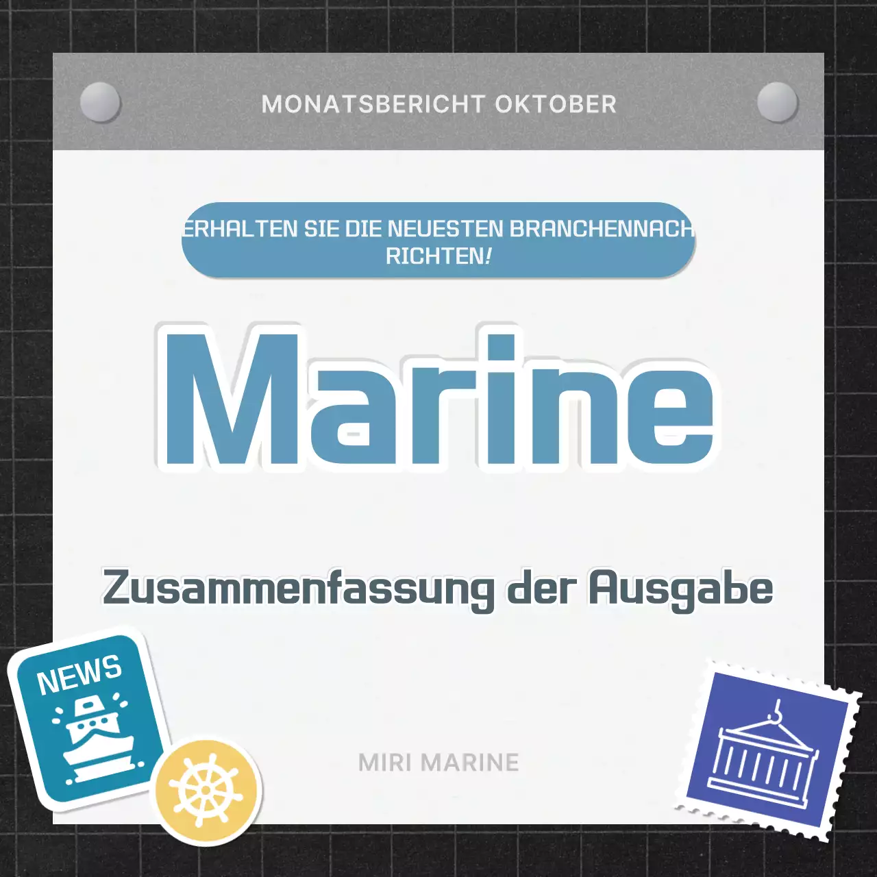 Sky Blue Simple Marine-Branchenbericht